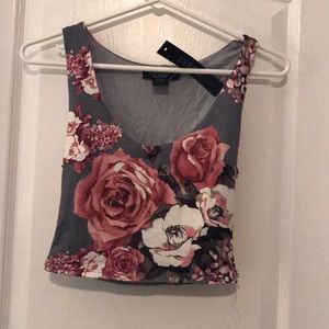 Floral crop top